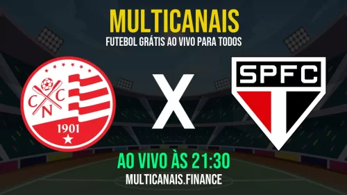 Assistir Náutico x São Paulo ao vivo online grátis em HD – 20/05/2025