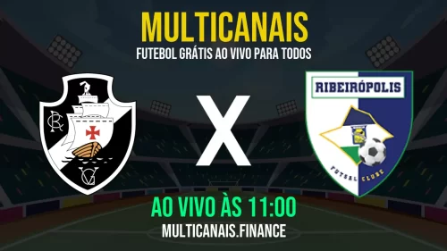 Assistir Vasco da Gama x Ribeirópolis ao vivo e online – 18/05/2025, Grátis em HD 24h