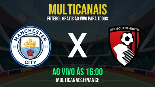 Assistir Manchester City x Bournemouth ao vivo online grátis em HD – 20/05/2025