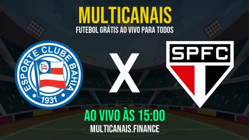 Assistir Bahia x São Paulo ao vivo e online – 18/05/2025, Grátis em HD 24h