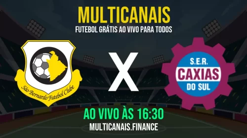 Assistir São Bernardo FC x Caxias ao vivo e online – 18/05/2025, Grátis em HD 24h