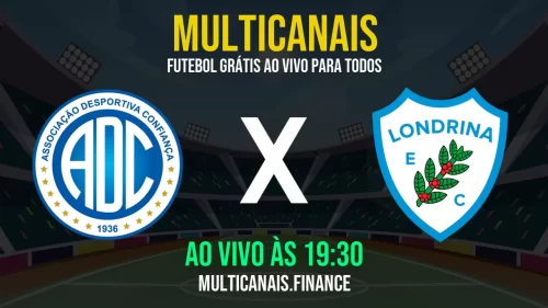 Assistir Confiança x Londrina ao vivo online grátis em HD – 19/05/2025